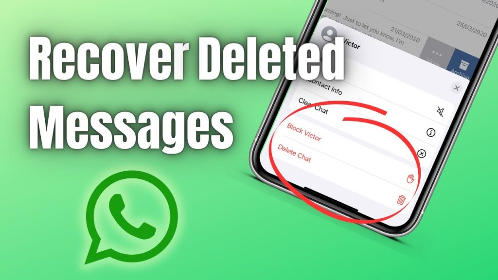 What Is WHATSAPP RECOVER View Delete Message